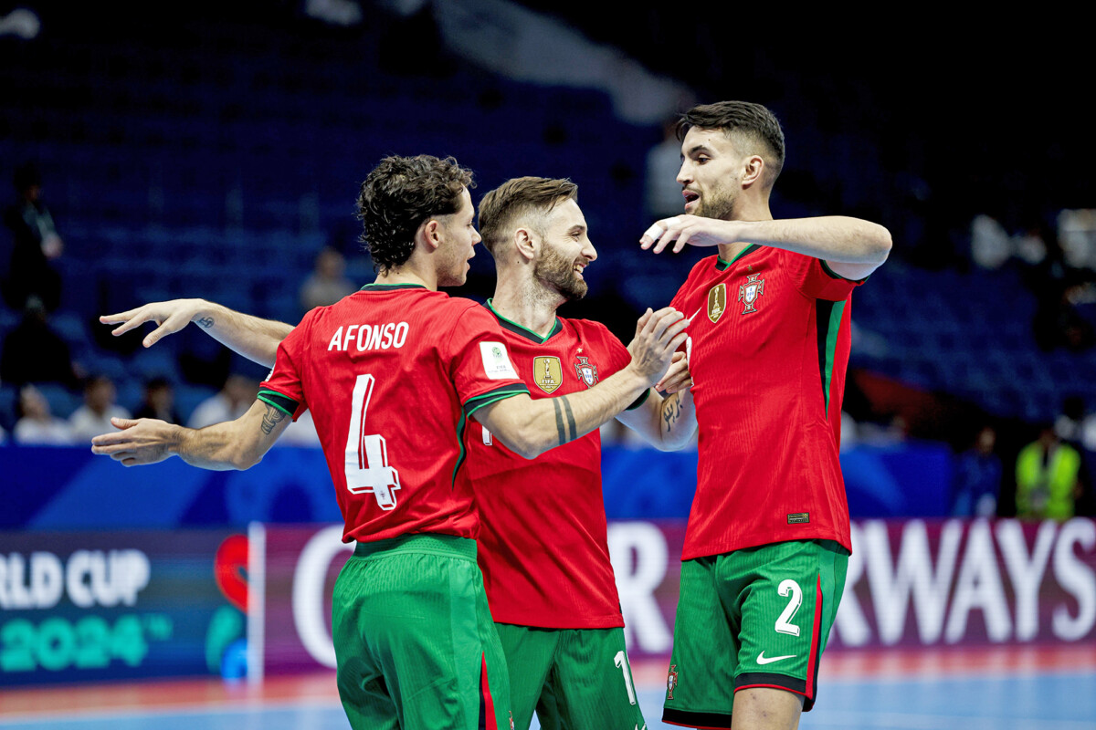 Futsal seleção festeja