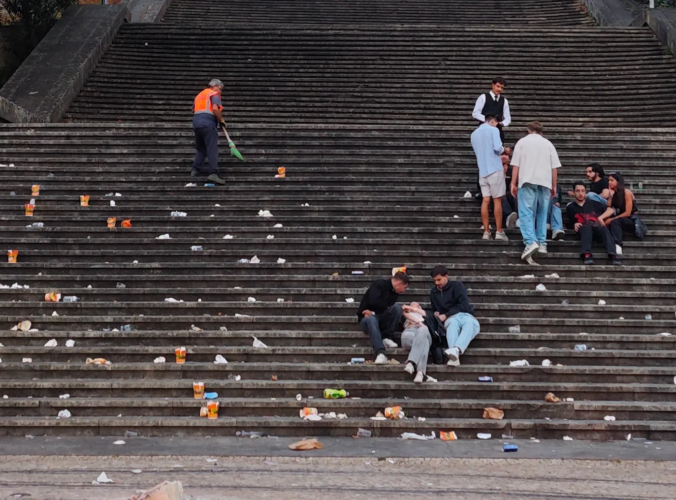 Lixo Escadas Monumentais