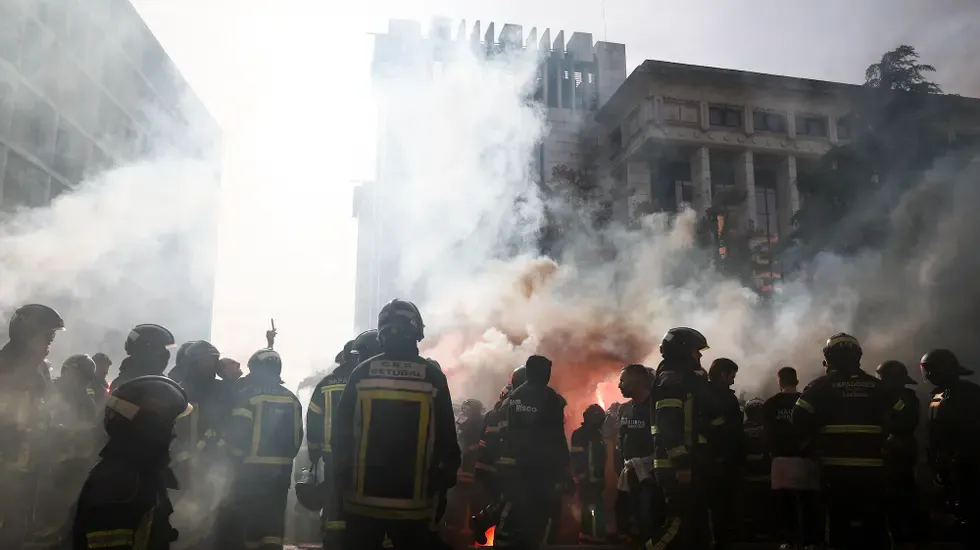 Bombeiros Protesto