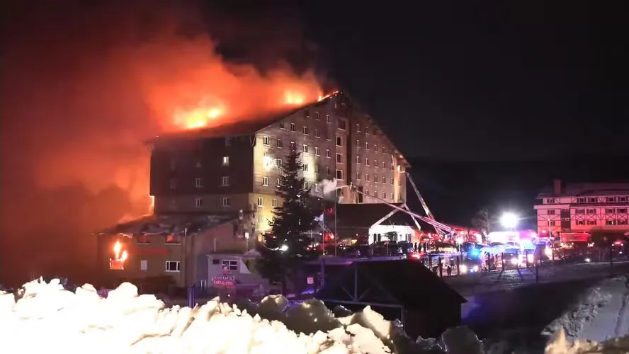 Incêndio Hotel Turquia